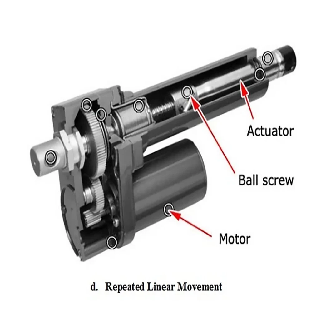 12V Waterproof Heavy Duty Electric Linear Actuator for Industrial Automation