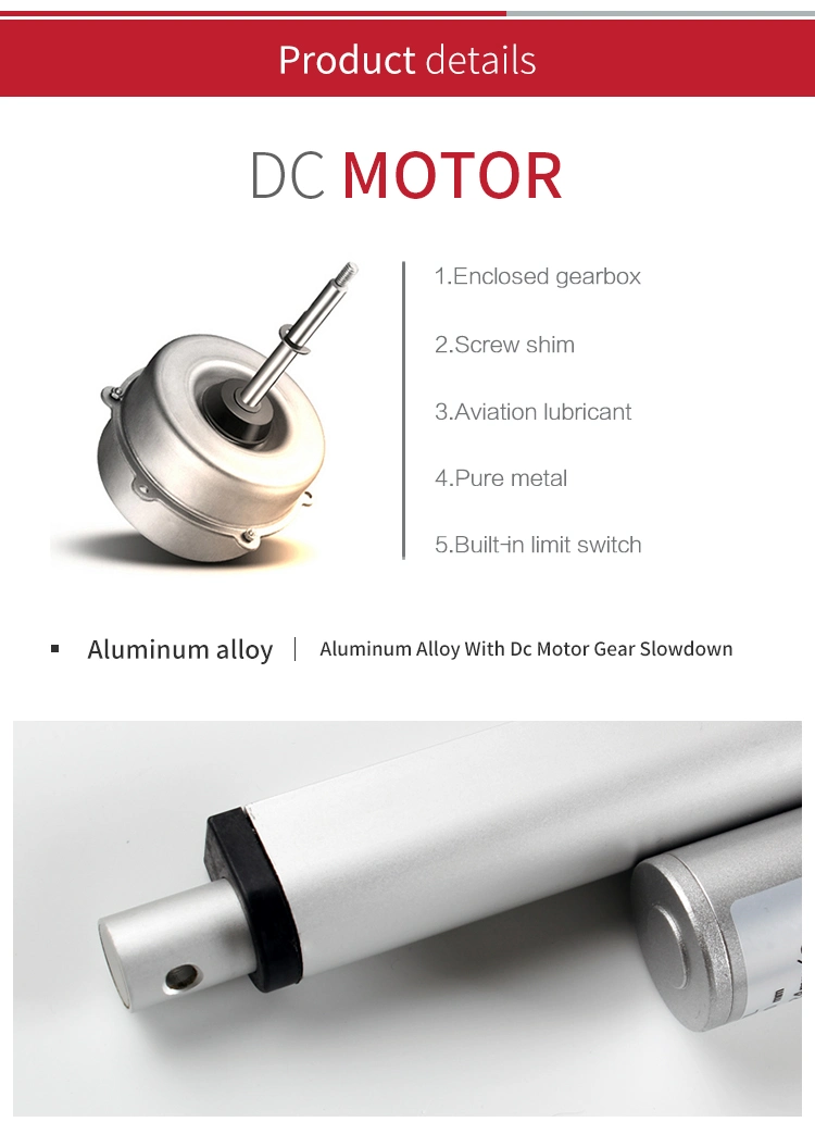 12V Furniture Lift Mechanism Electric Linear Actuator