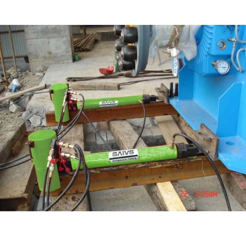 Hydraulic Rail Pusher Cylinder for Heavy Large Parts Moving Scm Series Hydraulic Pusher